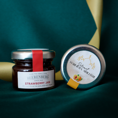 Our selection of Australian mini jams, featuring delicious flavors like strawberry and apricot. Perfect for adding a burst of flavor to your breakfast or snack time!